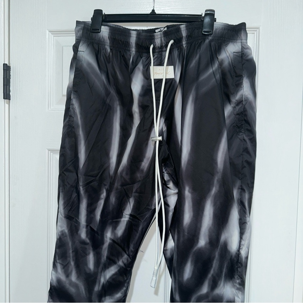 Nike x Fear of God All Over Print Pants 'Black/Sail' BV8737-010 XL